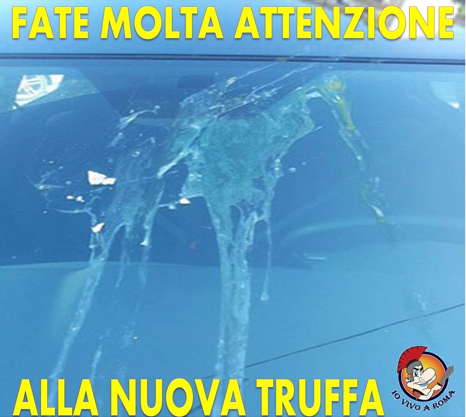 NUOVA TRUFFA: ''FATE ATTENZIONE ALL'UOVO SUL PARABREZZA'' - MOLTISSIME LE VITTIME - 10/06/2014