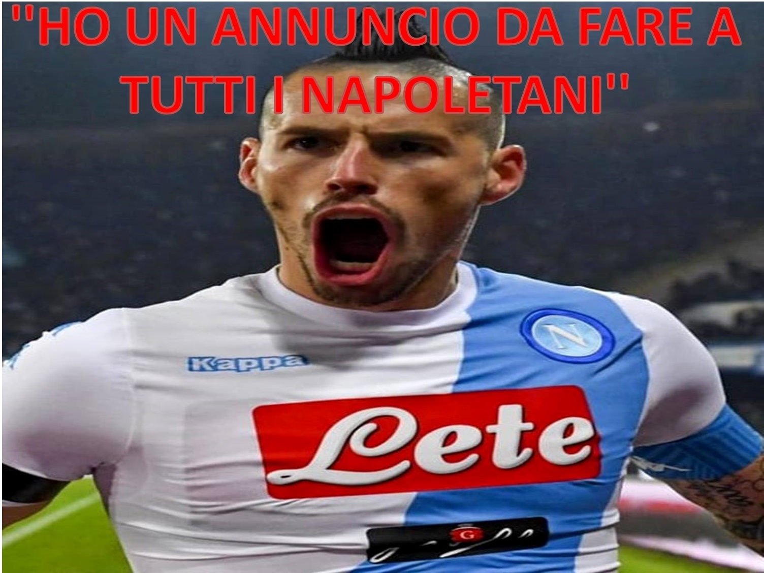 ''HO UN ANNUNCIO DA FARE A TUTTI I NAPOLETANI'' DA VERO CAPITANO HAMSIK FA QUESTE DICHIARAZIONI - 30/10/2017