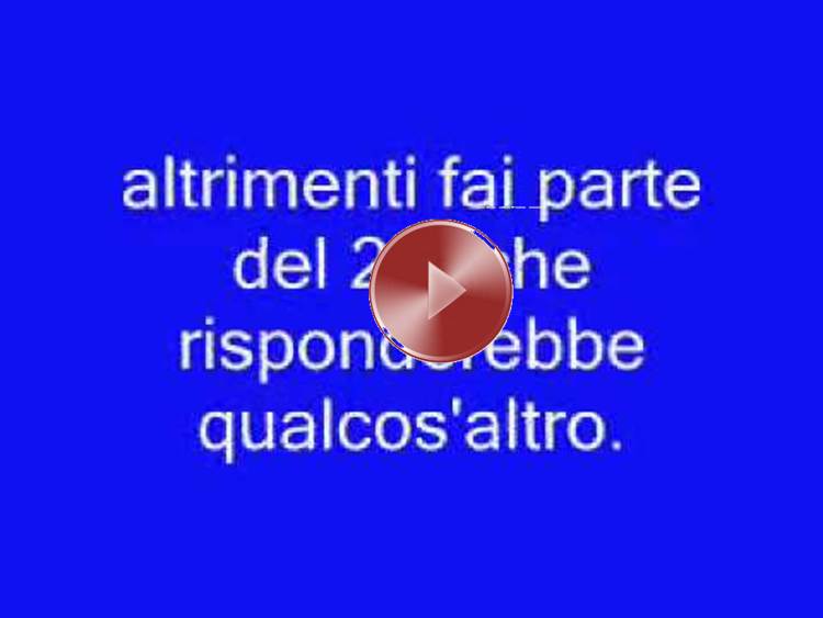IL TEST ASSURDO: IL 98% DELLE PERSONE CADE IN INGANNO - VIDEO - 09/01/2014