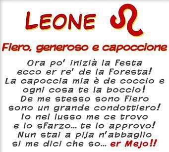 OROSCOPO ROMANO: LEONE !! - 14/03/2012