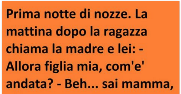 DOPO LA PRIMA NOTTE DI NOZZE... - 11/12/2016
