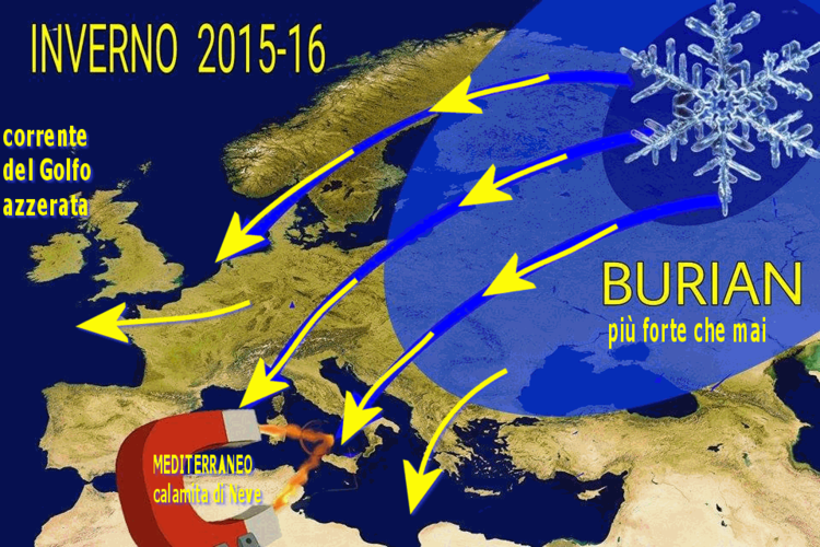 INVERNO SIBERIANO IN ITALIA: ECCO QUANDO ARRIVERA' LA NEVE NELLE NOSTRE CITTA' - PREVISIONI - 16/11/2015