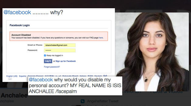 FACEBOOK LE BLOCCA L'ACCOUNT, IL PERCHE' DIVENTA VIRALE SU TWITTER - 19/11/2015