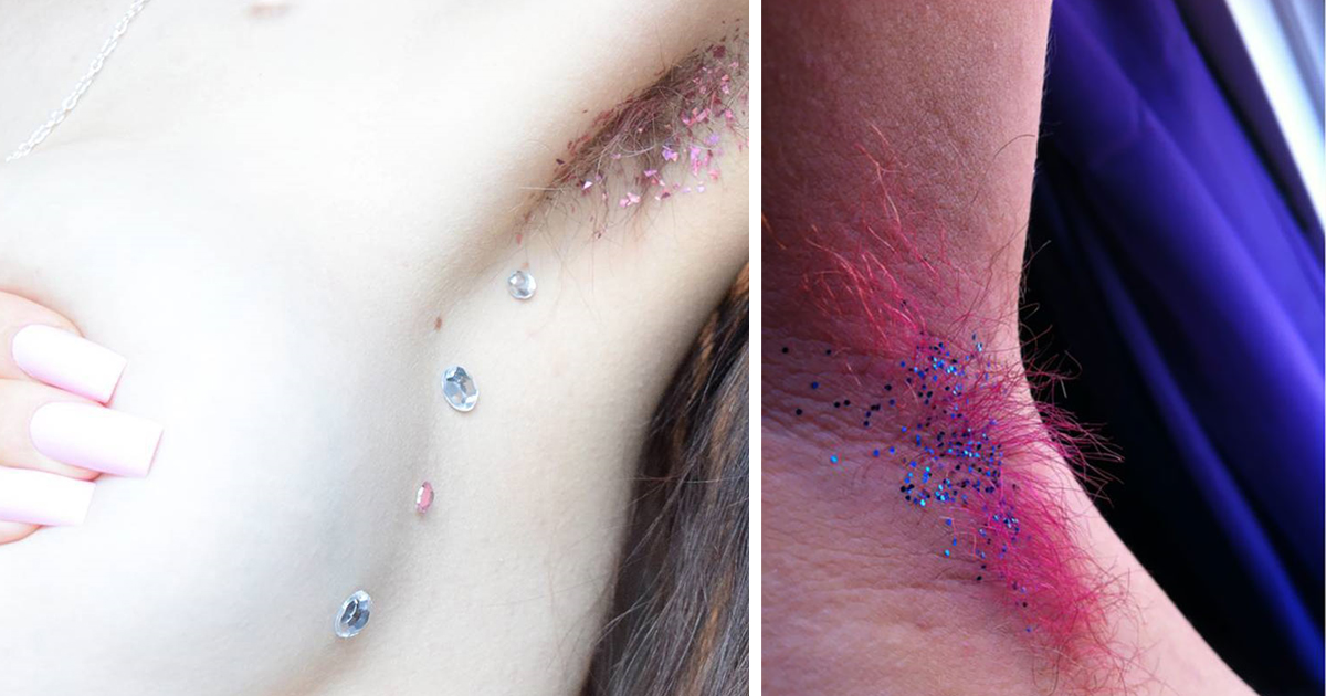 L'ULTIMO (AGGHIACCIANTE) TREND: LE ASCELLE GLITTERATE - FOTO - 03/12/2015