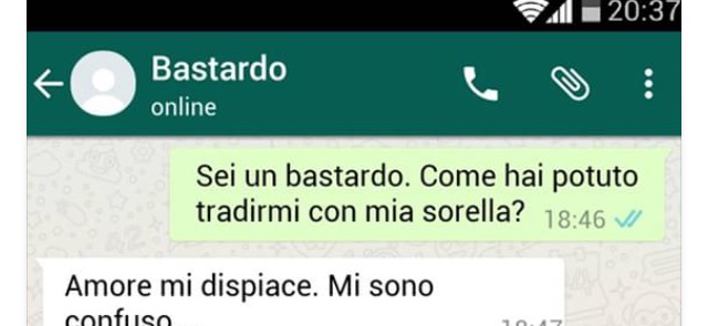 LEI LO ACCUSA DI AVERLA TRADITA CON LA SORELLA: LA RISPOSTA DI LUI E' EPICA ! - 11/07/2016