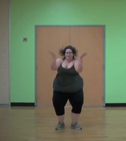 BALLERINA OVERSIZE CHE CON IL SUO ENTUSIASMO CONQUISTA IL WEB - VIDEO - 10/02/2014