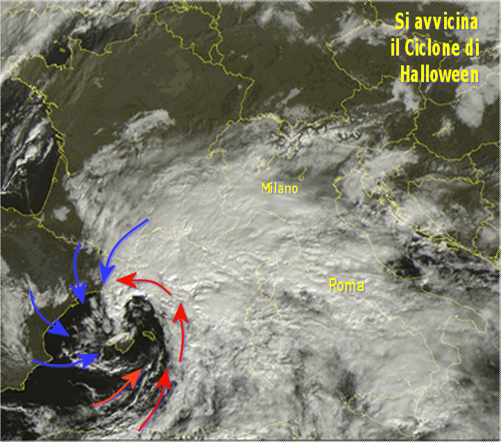 METEO: Il ciclone di Halloween pronto all'impatto - 31/10/2012