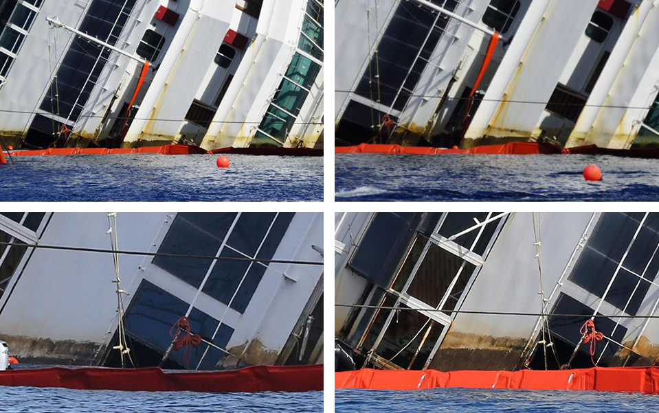 LA COSTA CONCORDIA SI E' STACCATA DAL FONDO - VIDEO - 16/09/2013