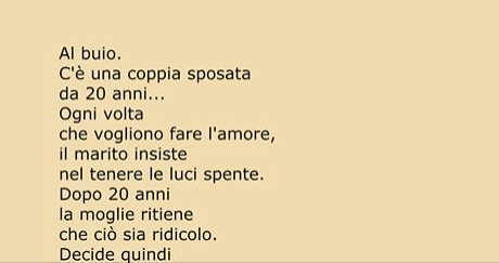UNA COPPIA SPOSATA DA VENT'ANNI OGNI VOLTA CHE FA L'AMORE... - 08/09/2015